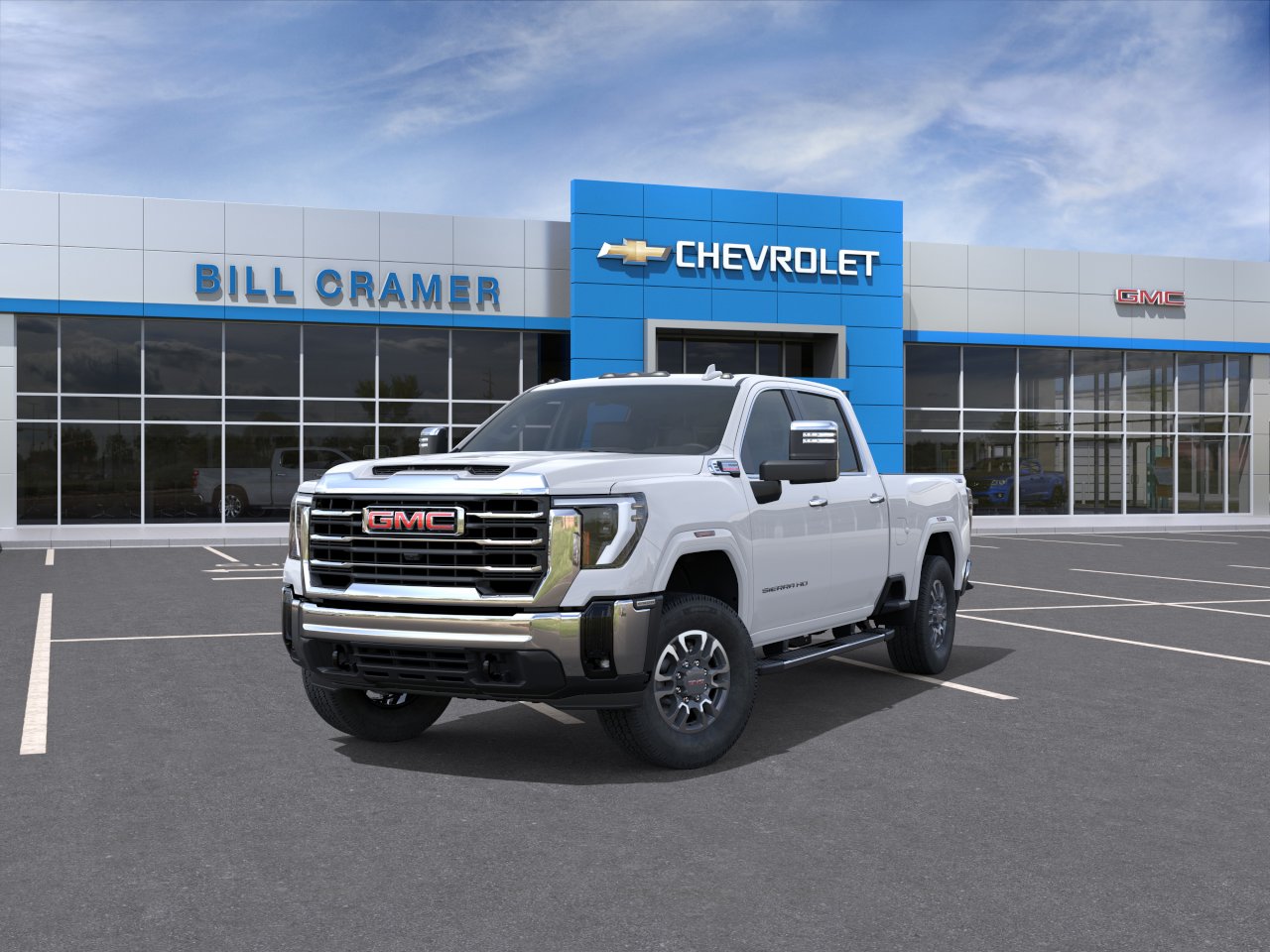 New 2026 Glacier White Tricoat GMC SLT image 57