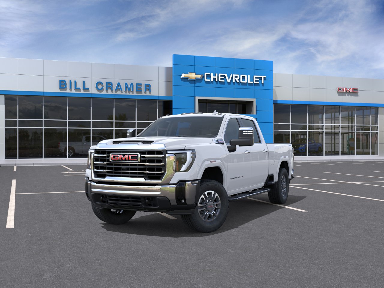 New 2026 Glacier White Tricoat GMC SLT image 48