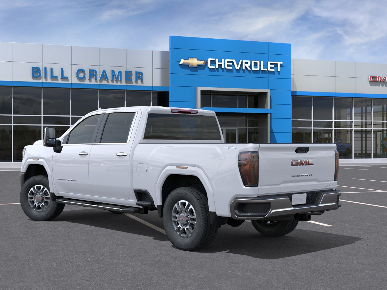 New 2026 Glacier White Tricoat GMC SLT image 43