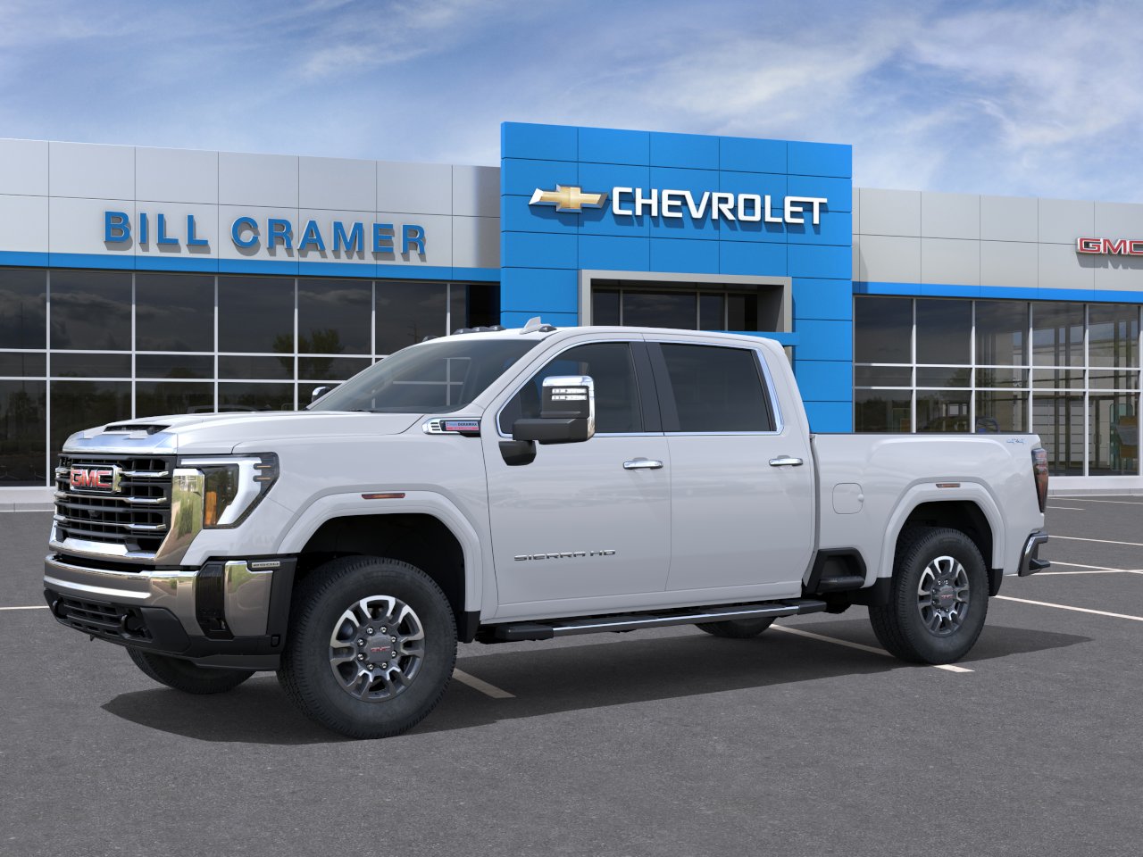 New 2026 Glacier White Tricoat GMC SLT image 42