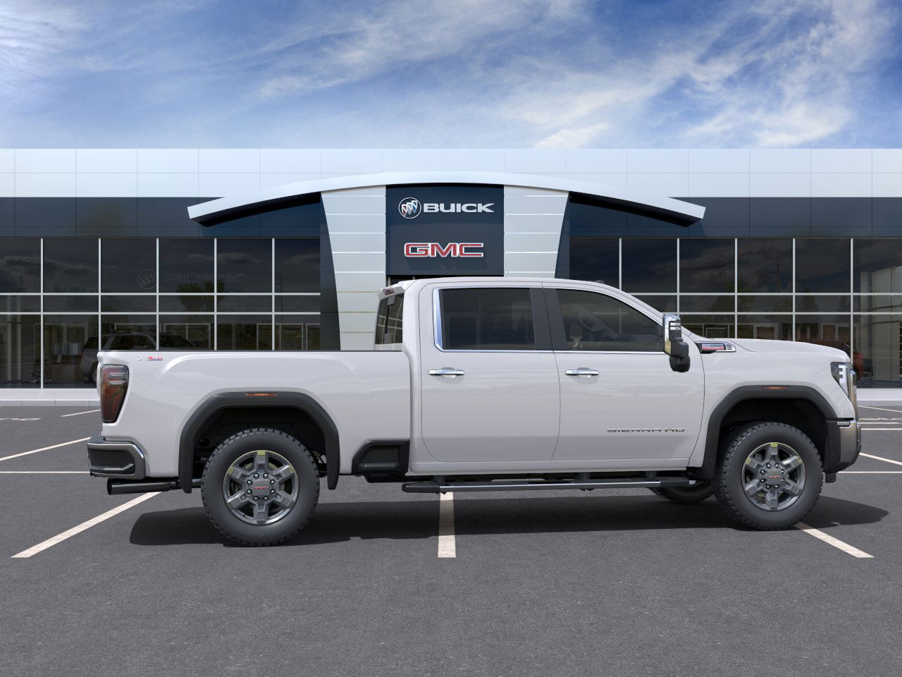 New 2025 White Frost Tricoat GMC SLT image 44
