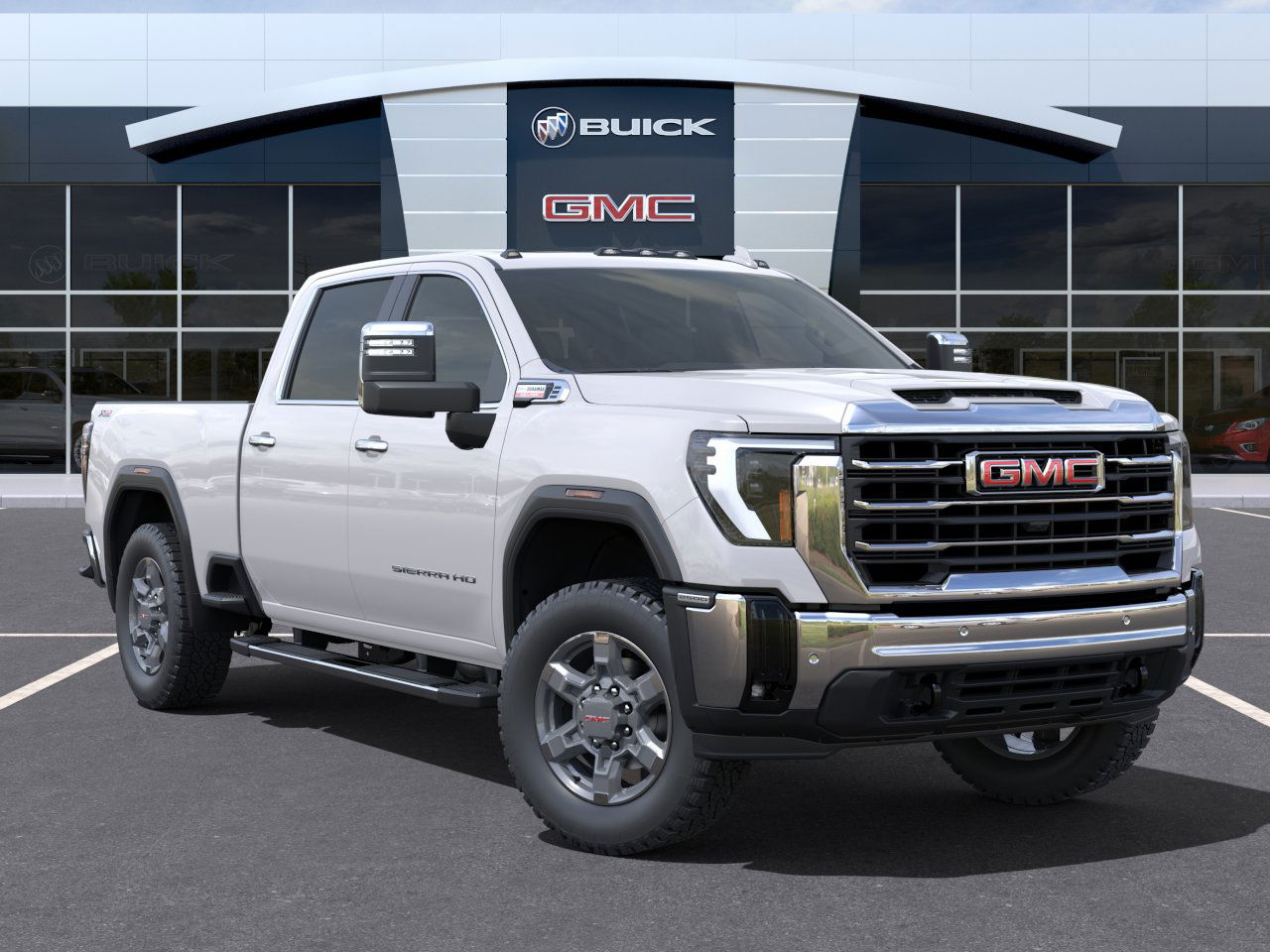 New 2025 White Frost Tricoat GMC SLT image 46