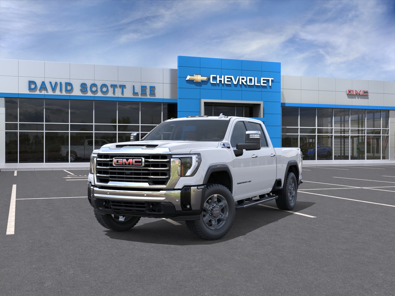 New 2026 Glacier White Tricoat GMC SLT image 8
