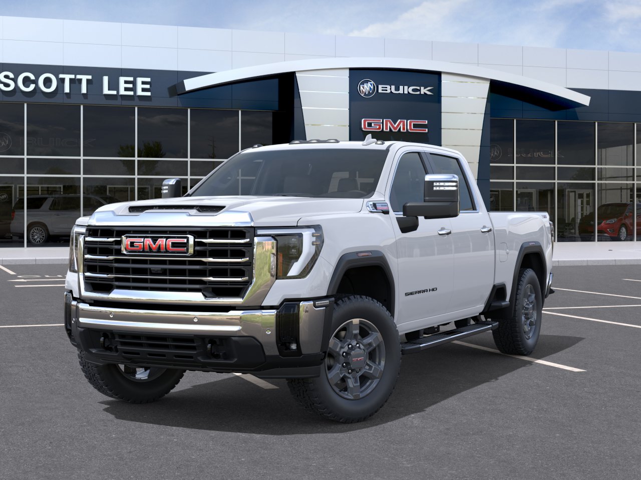 New 2026 Glacier White Tricoat GMC SLT image 6