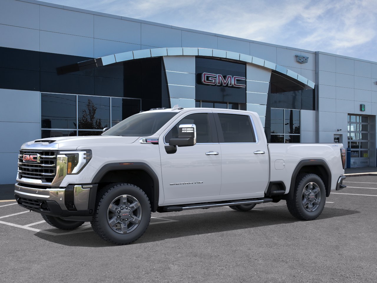 New 2026 Glacier White Tricoat GMC SLT image 2