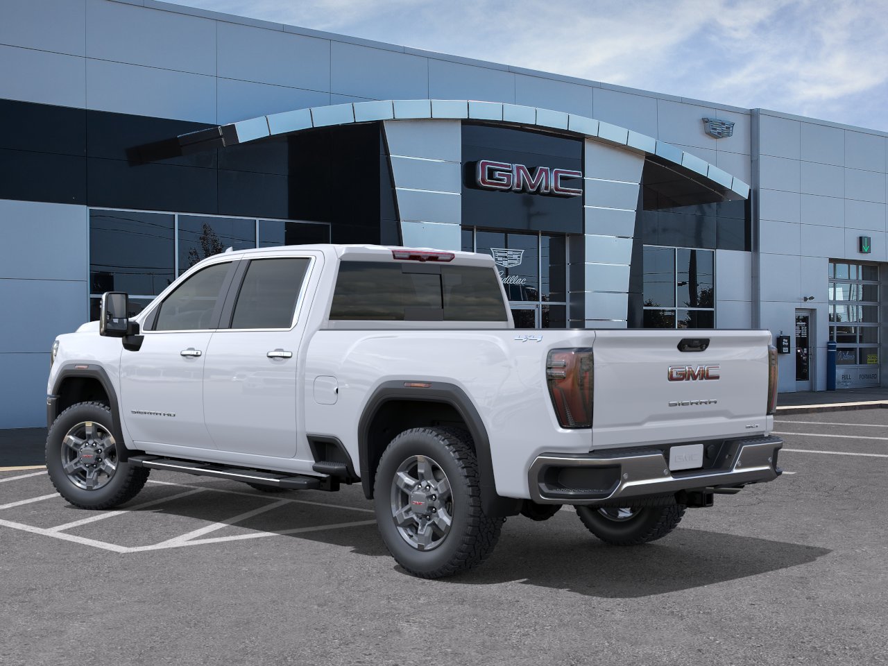 New 2026 Glacier White Tricoat GMC SLT image 3