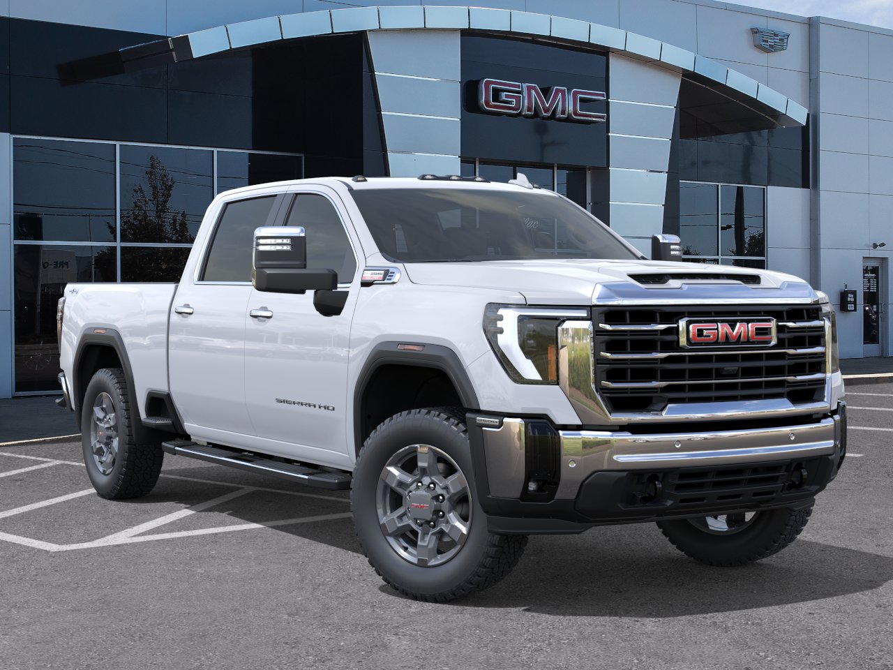 New 2026 Glacier White Tricoat GMC SLT image 7