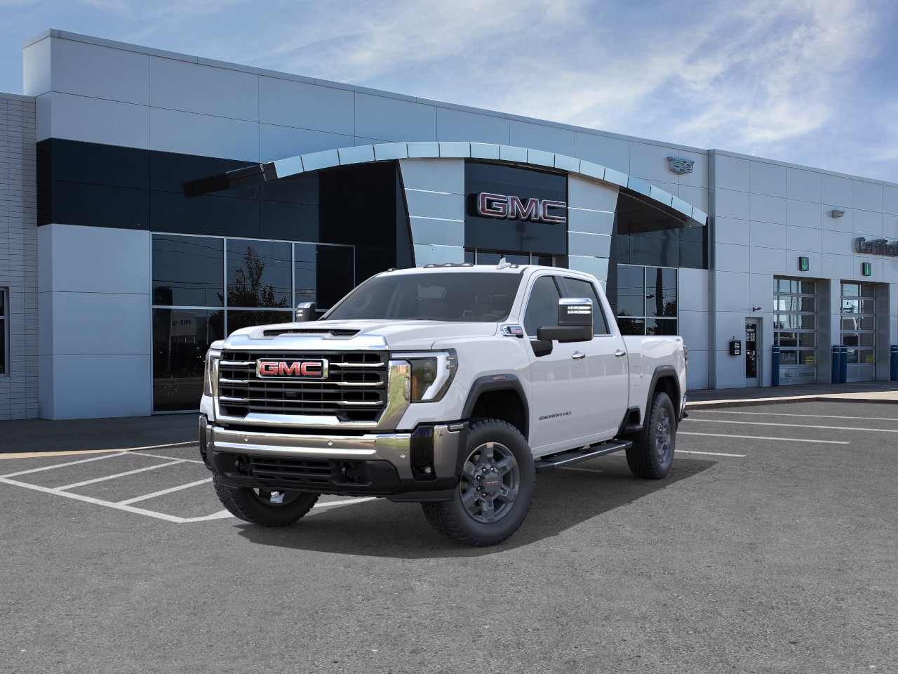 New 2026 Glacier White Tricoat GMC SLT image 8