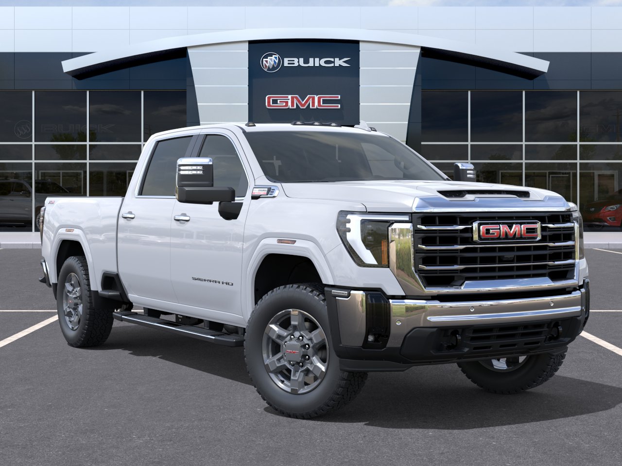 New 2026 Glacier White Tricoat GMC SLT image 31
