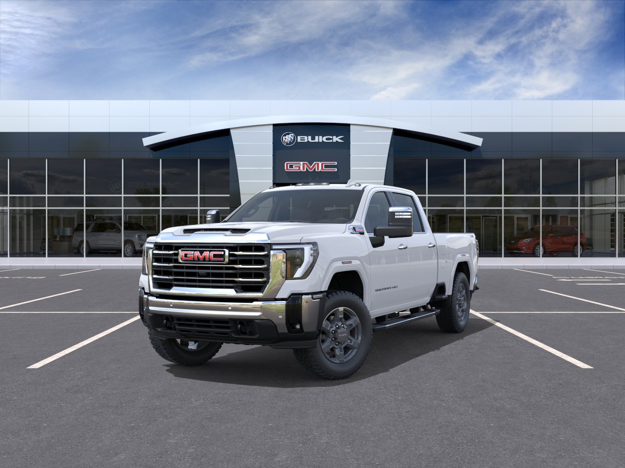 New 2026 Glacier White Tricoat GMC SLT image 32