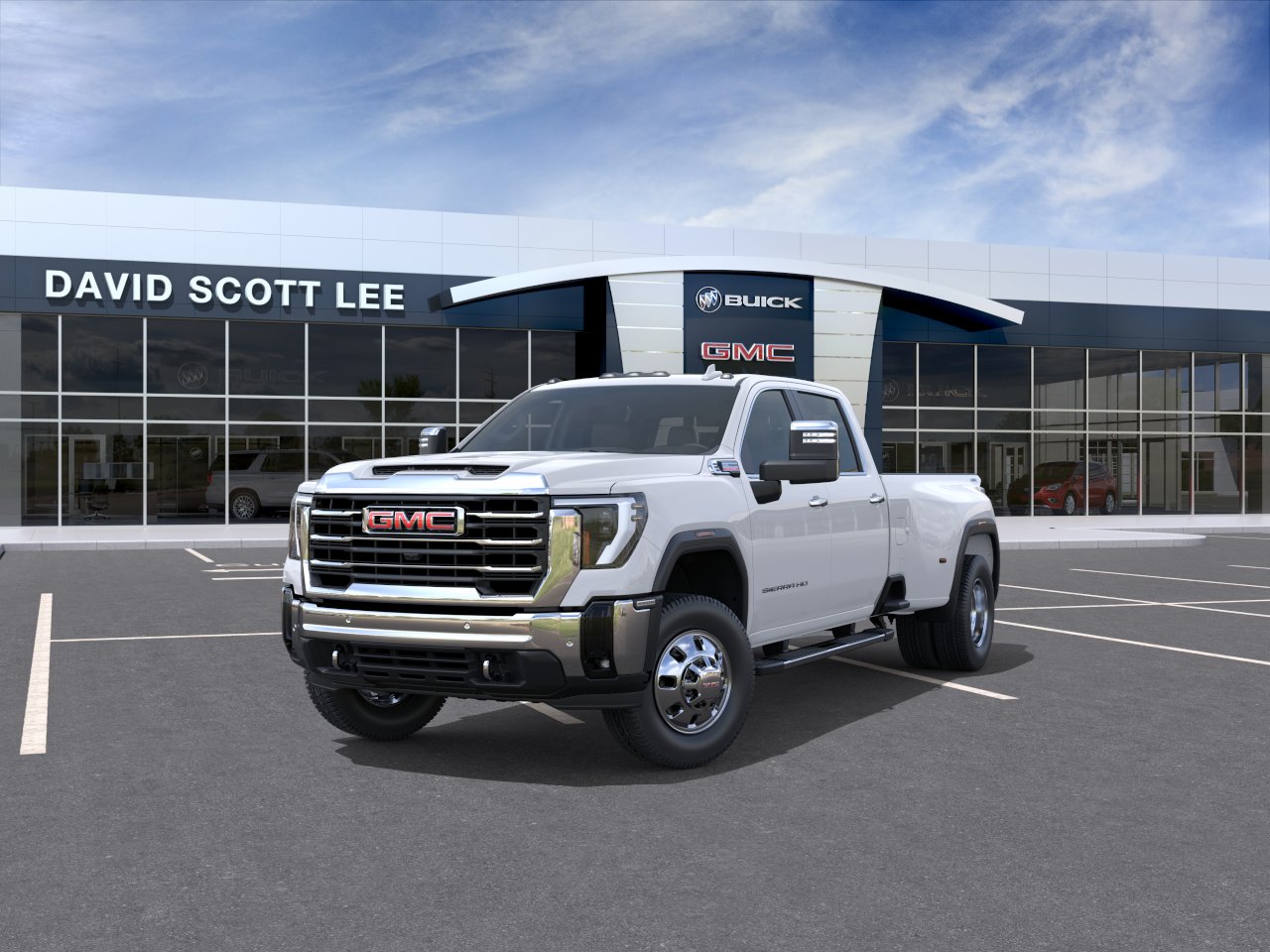 New 2026 Summit White GMC SLT DRW image 8