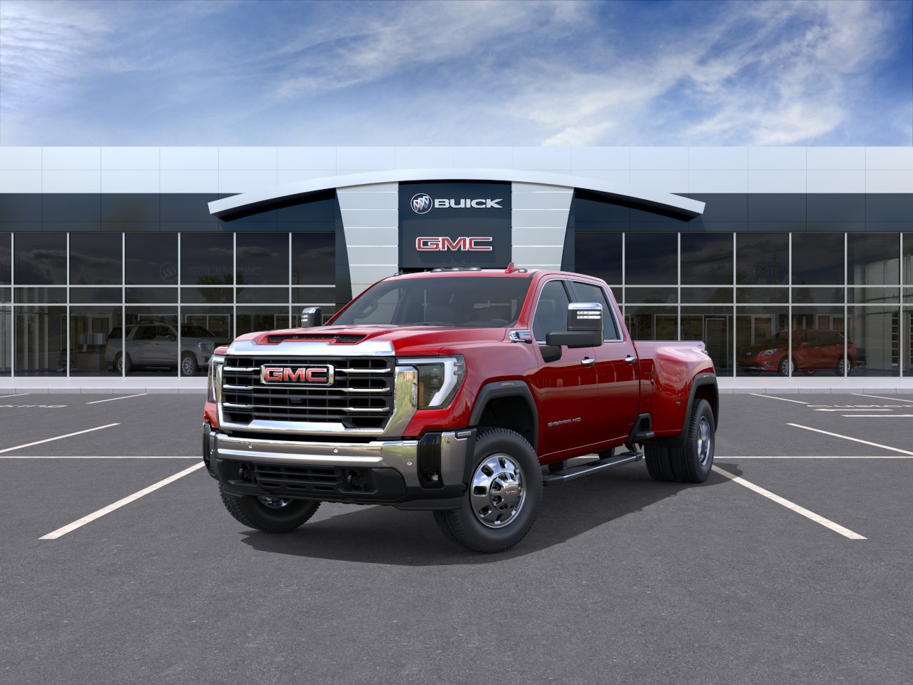 New 2026 Volcanic Red Tintcoat GMC SLT DRW image 32