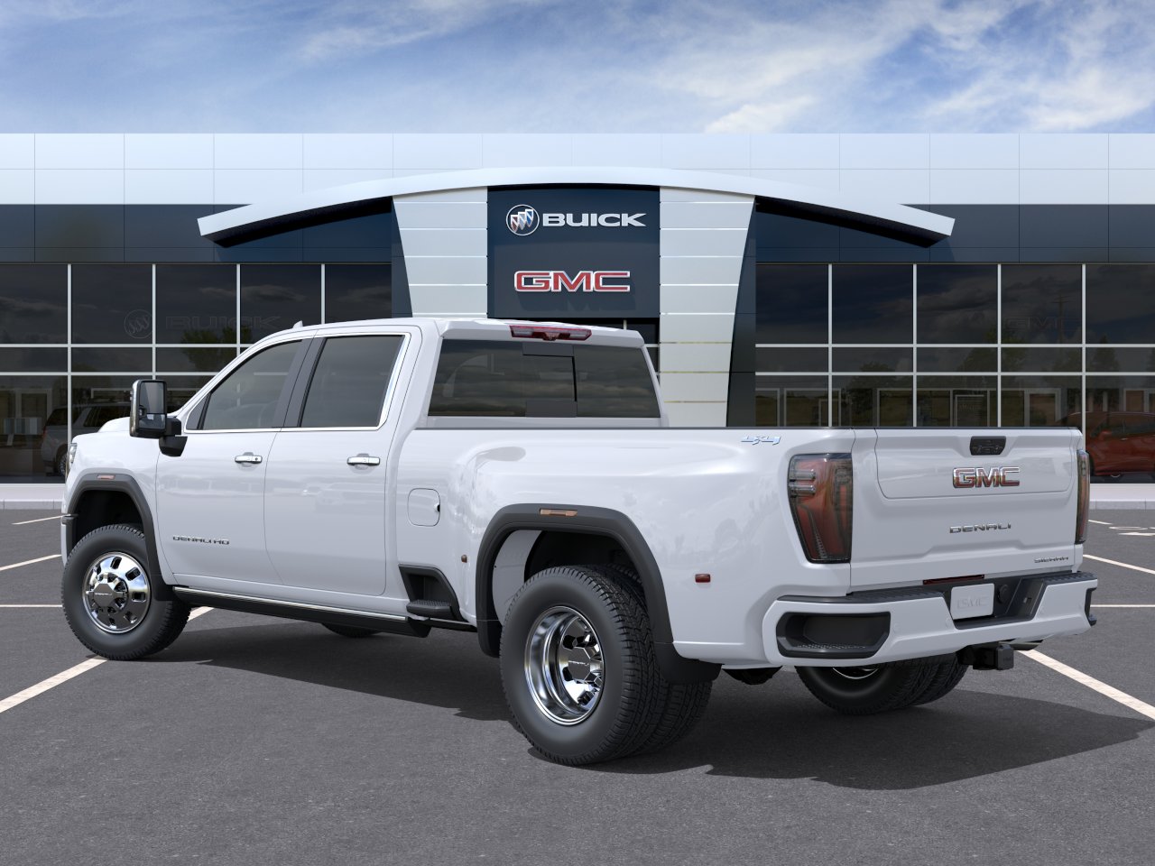 New 2026 Glacier White Tricoat GMC Denali Ultimate DRW image 3