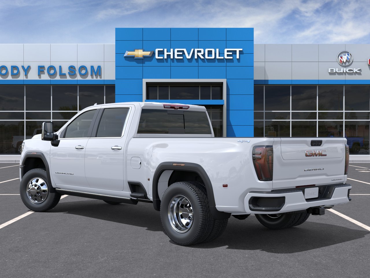 New 2026 Glacier White Tricoat GMC Denali Ultimate DRW image 3