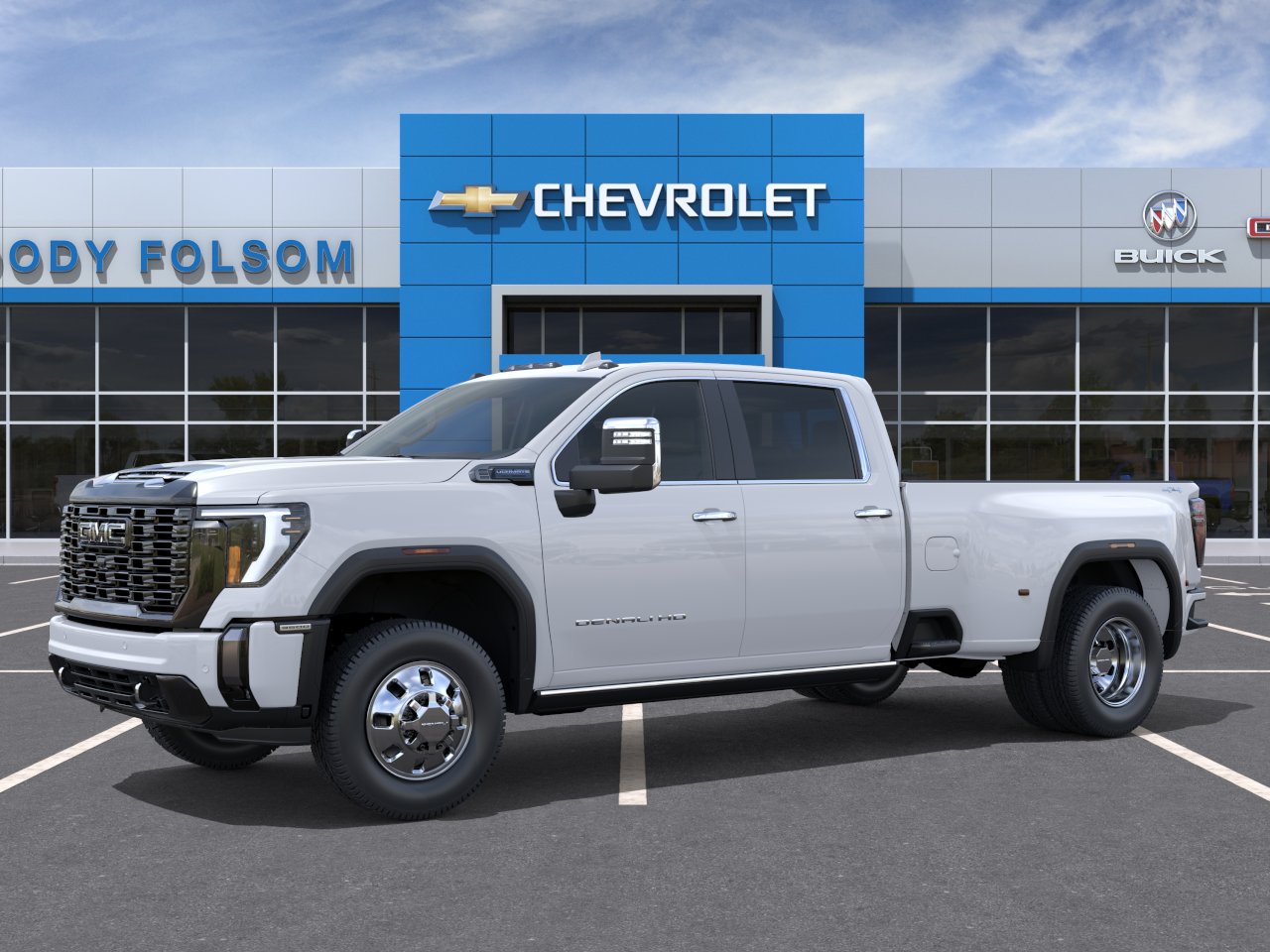 New 2026 Glacier White Tricoat GMC Denali Ultimate DRW image 2