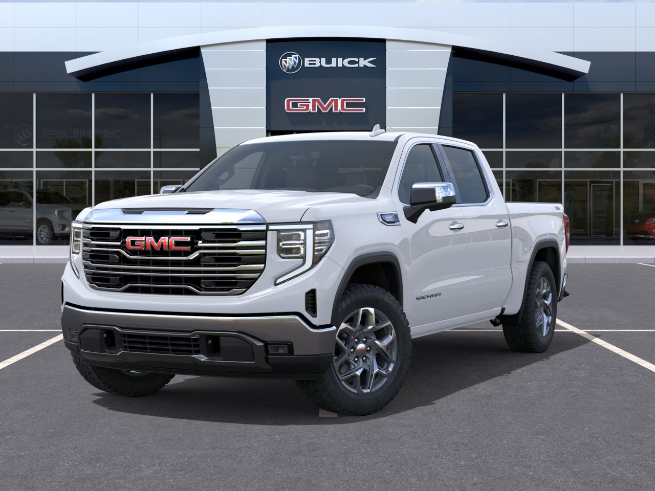New 2026 Glacier White Tricoat GMC SLT image 30