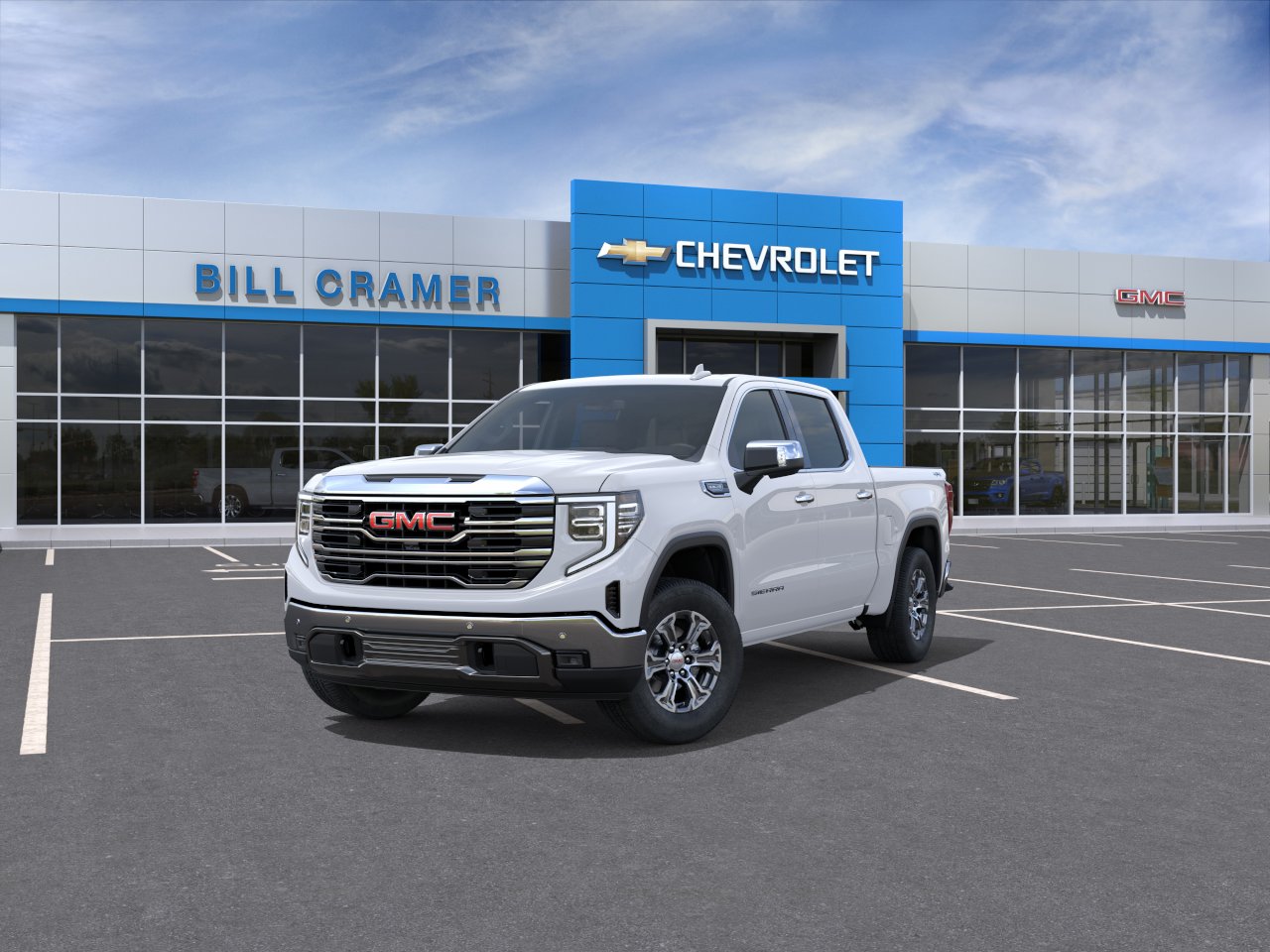 New 2026 Glacier White Tricoat GMC SLT image 32