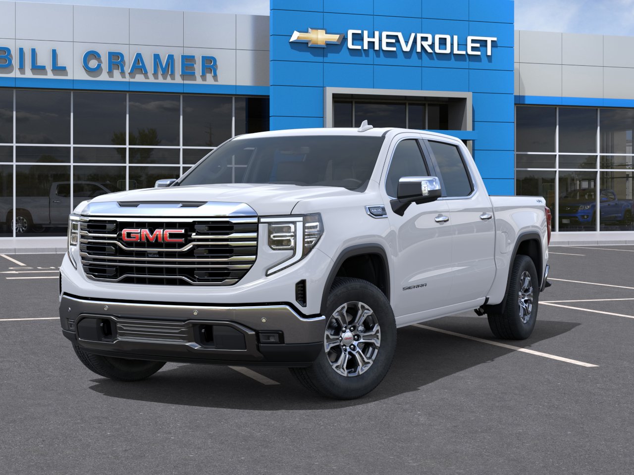 New 2026 Glacier White Tricoat GMC SLT image 30