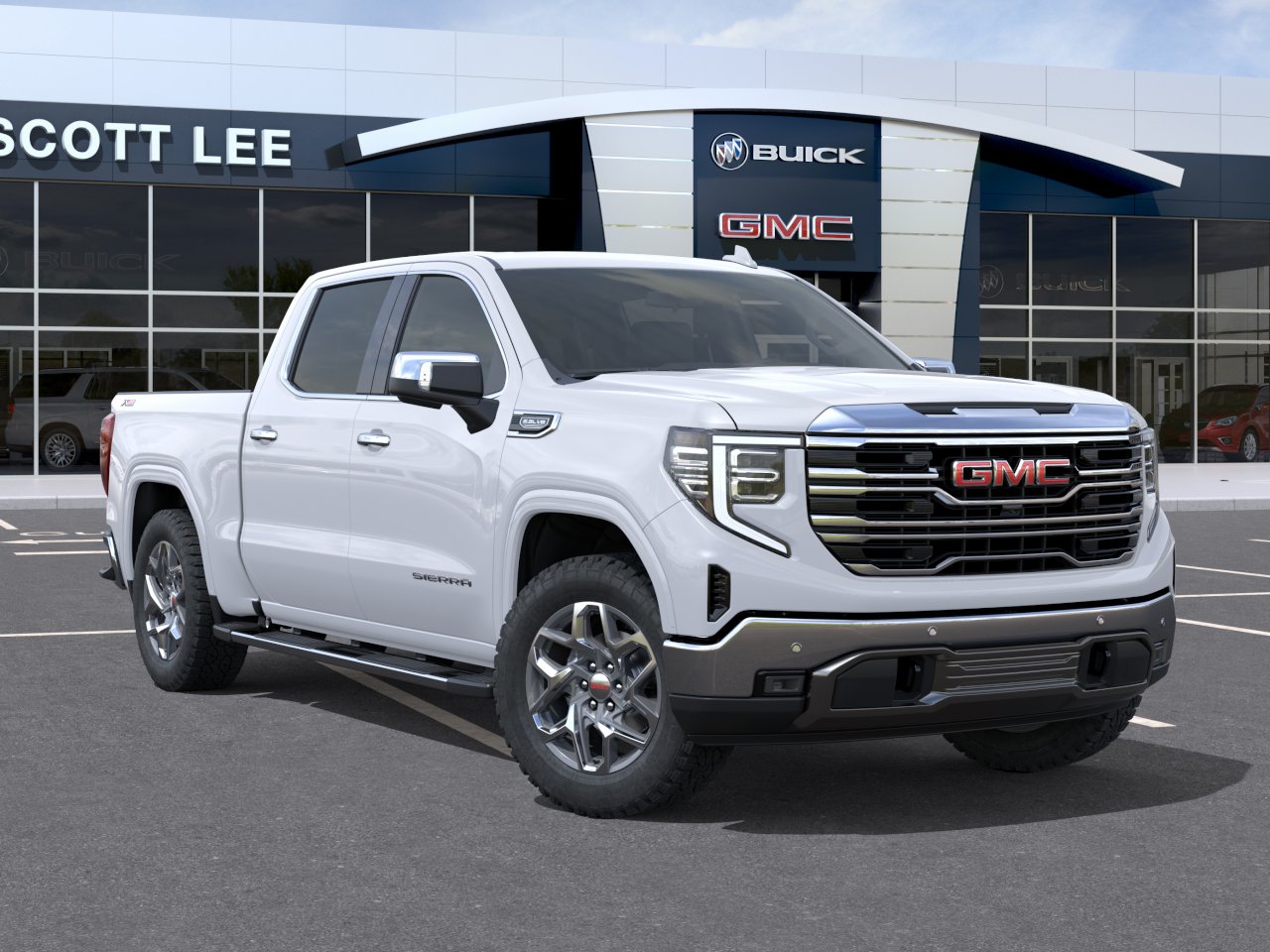 New 2026 Glacier White Tricoat GMC SLT image 7