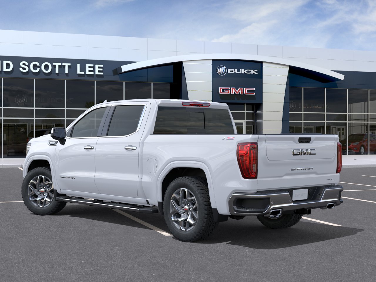 New 2026 Glacier White Tricoat GMC SLT image 3