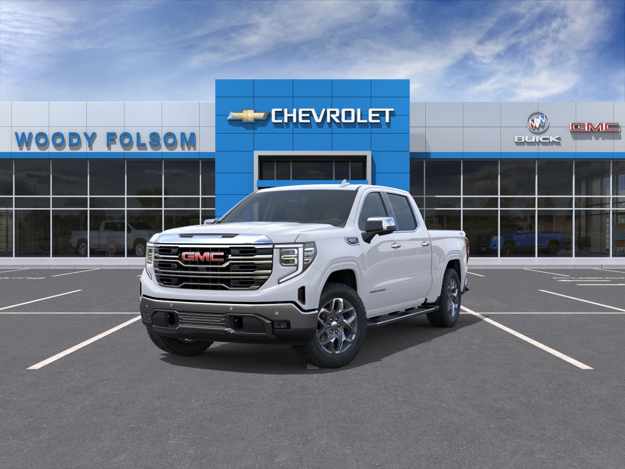 New 2026 Glacier White Tricoat GMC SLT image 8