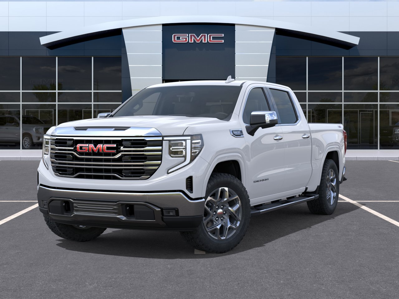 New 2026 Glacier White Tricoat GMC SLT image 6