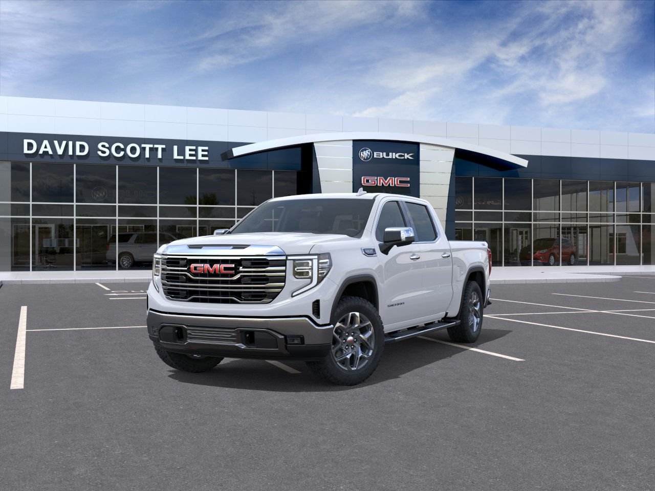 New 2026 Glacier White Tricoat GMC SLT image 8