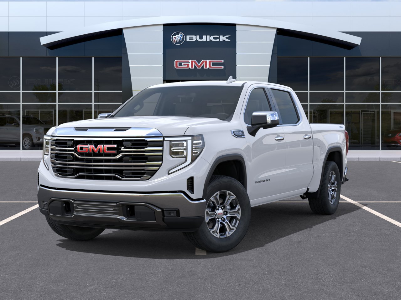New 2026 Glacier White Tricoat GMC SLT image 32