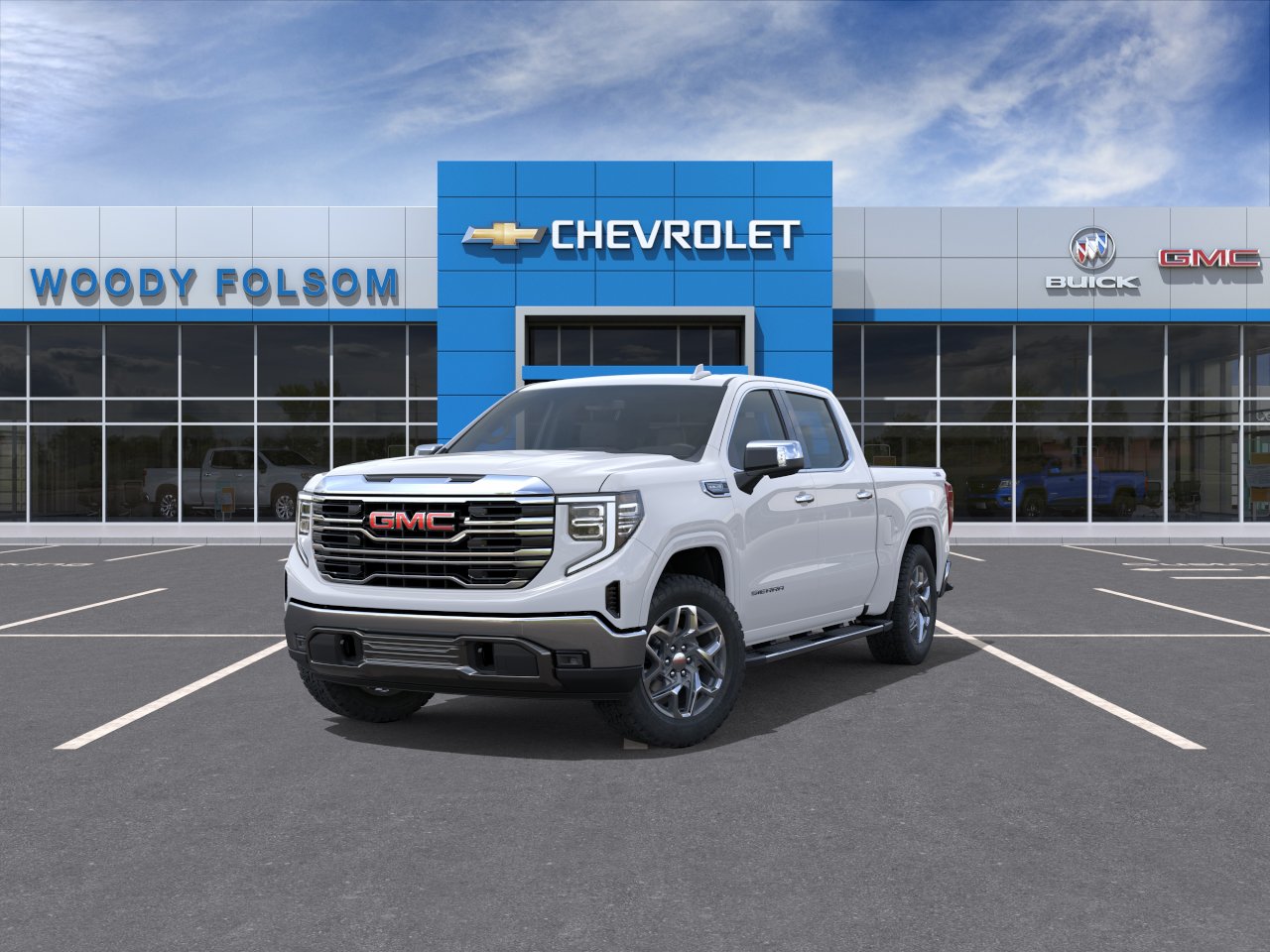 New 2026 Glacier White Tricoat GMC SLT image 8