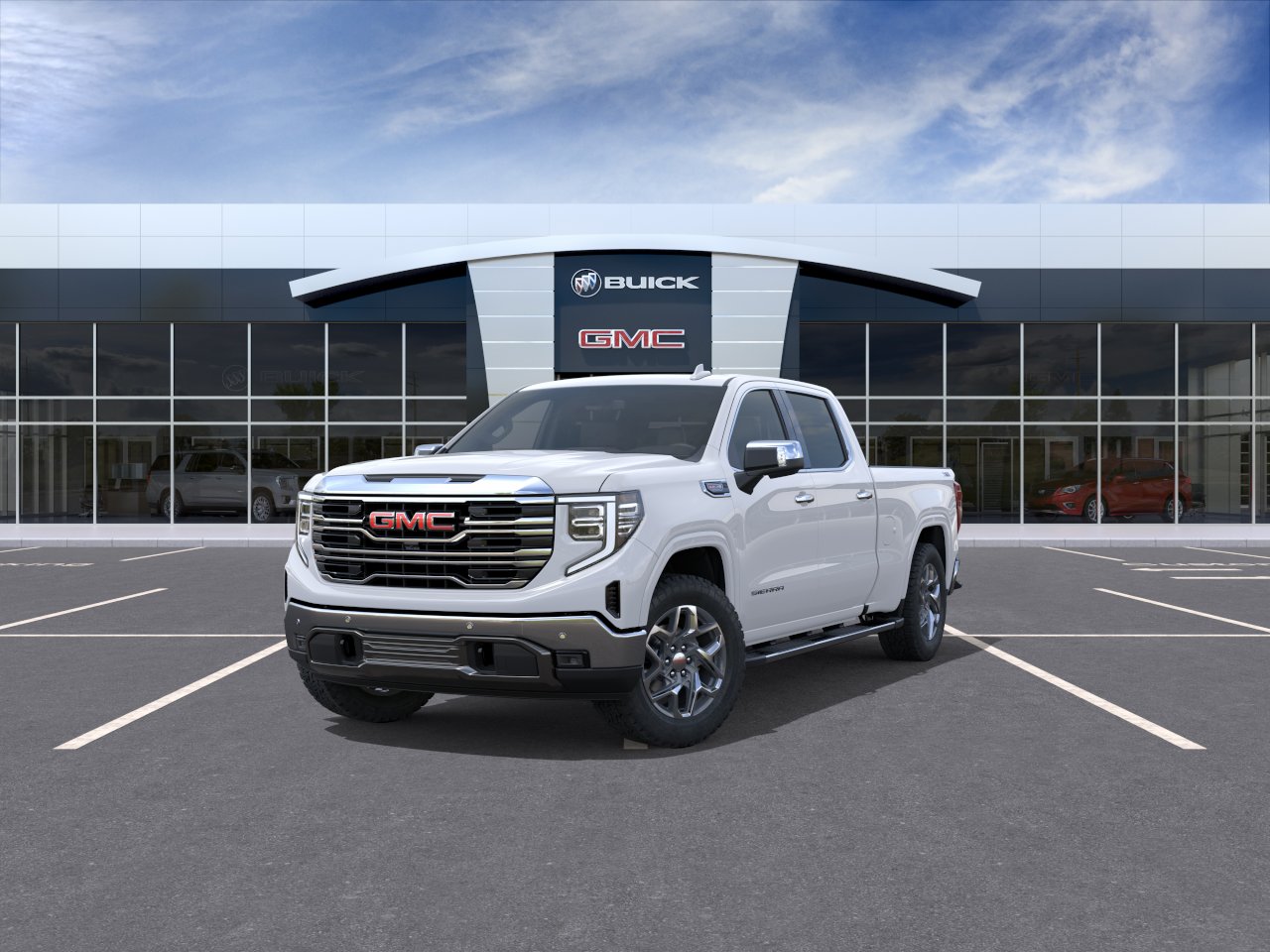 New 2026 Glacier White Tricoat GMC SLT image 32