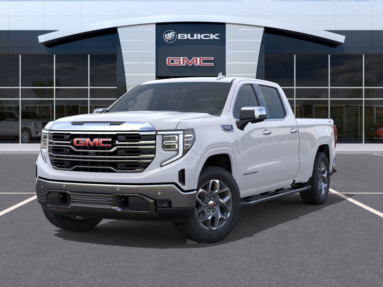 New 2026 Glacier White Tricoat GMC SLT image 30