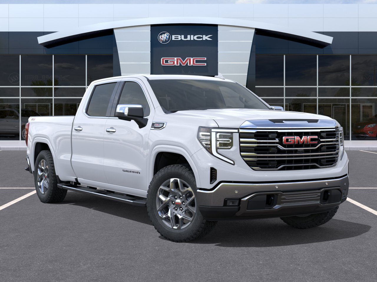 New 2026 Glacier White Tricoat GMC SLT image 31
