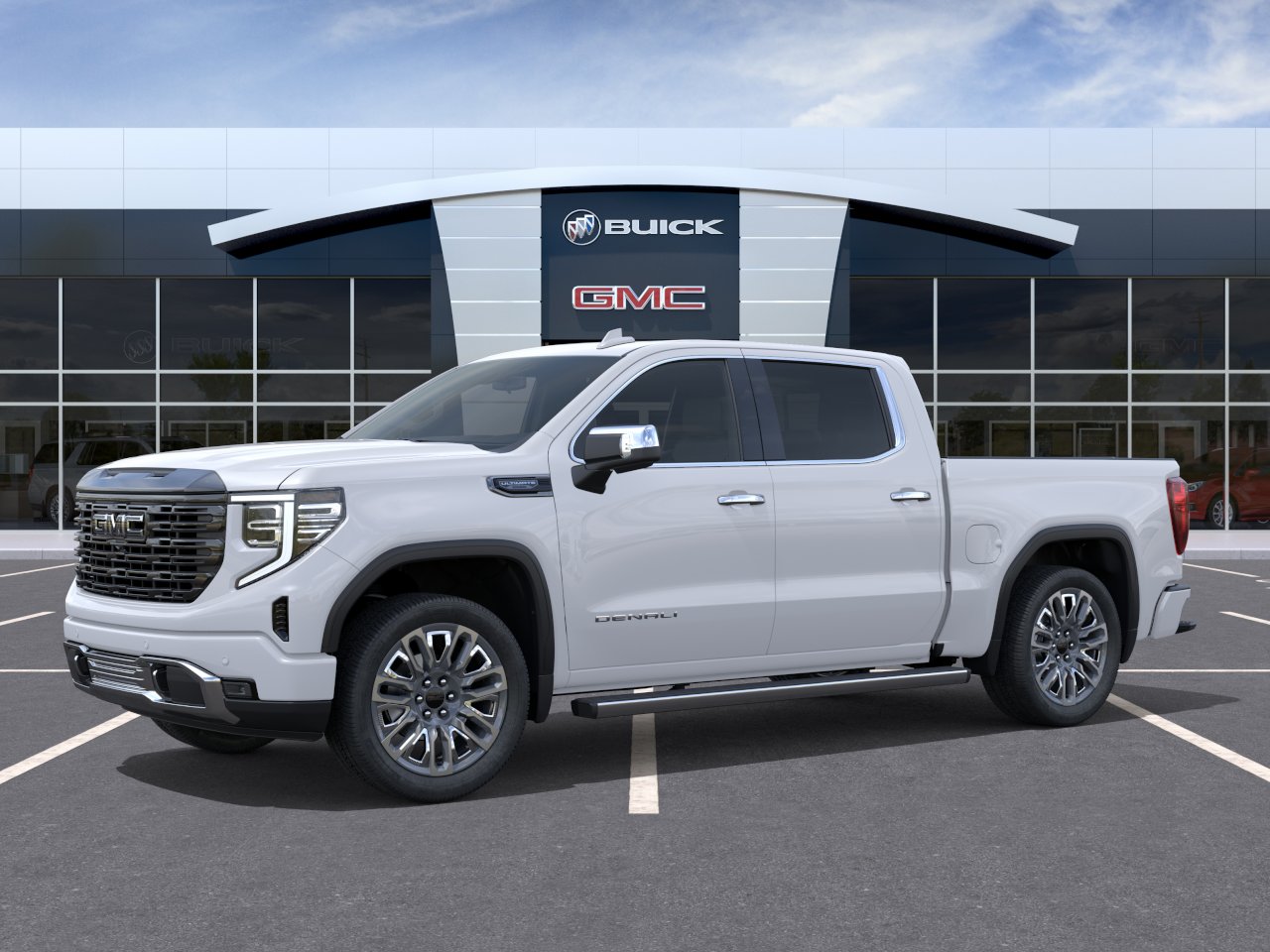 New 2026 Glacier White Tricoat GMC Denali Ultimate image 3