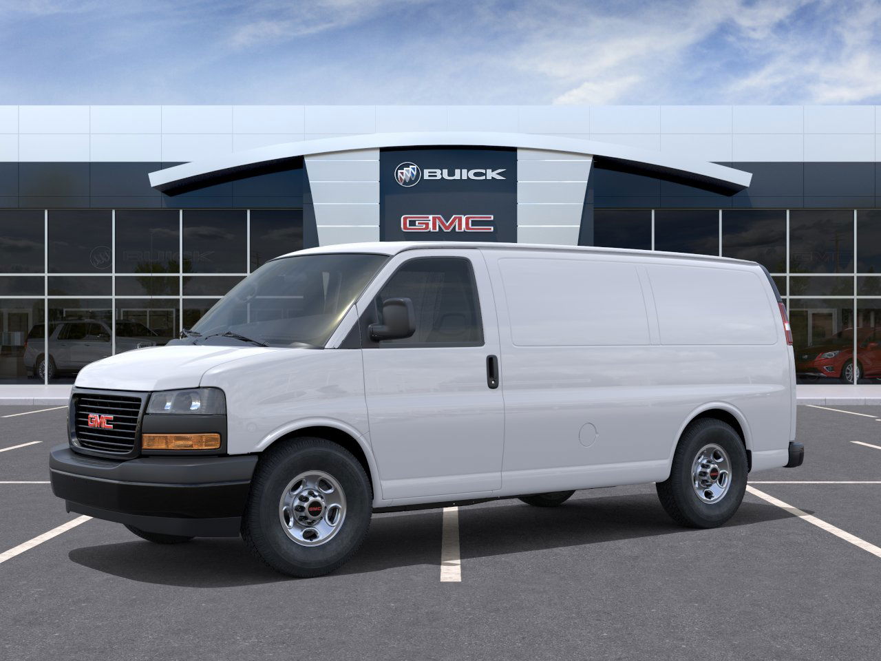 New 2026 Summit White GMC Work Van image 2