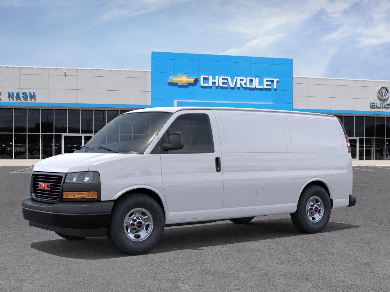 New 2026 Summit White GMC Work Van image 2