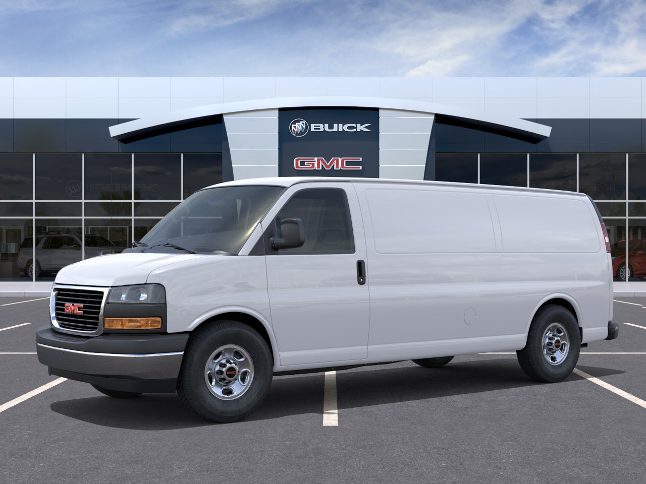 New 2026 Summit White GMC Work Van image 2