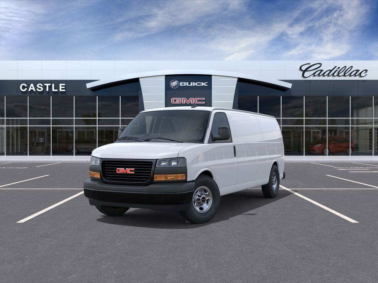 New 2025 Summit White GMC Work Van image 39