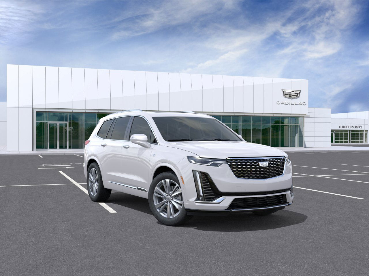 Used 2025 Crystal White Tricoat Cadillac Premium Luxury image 25