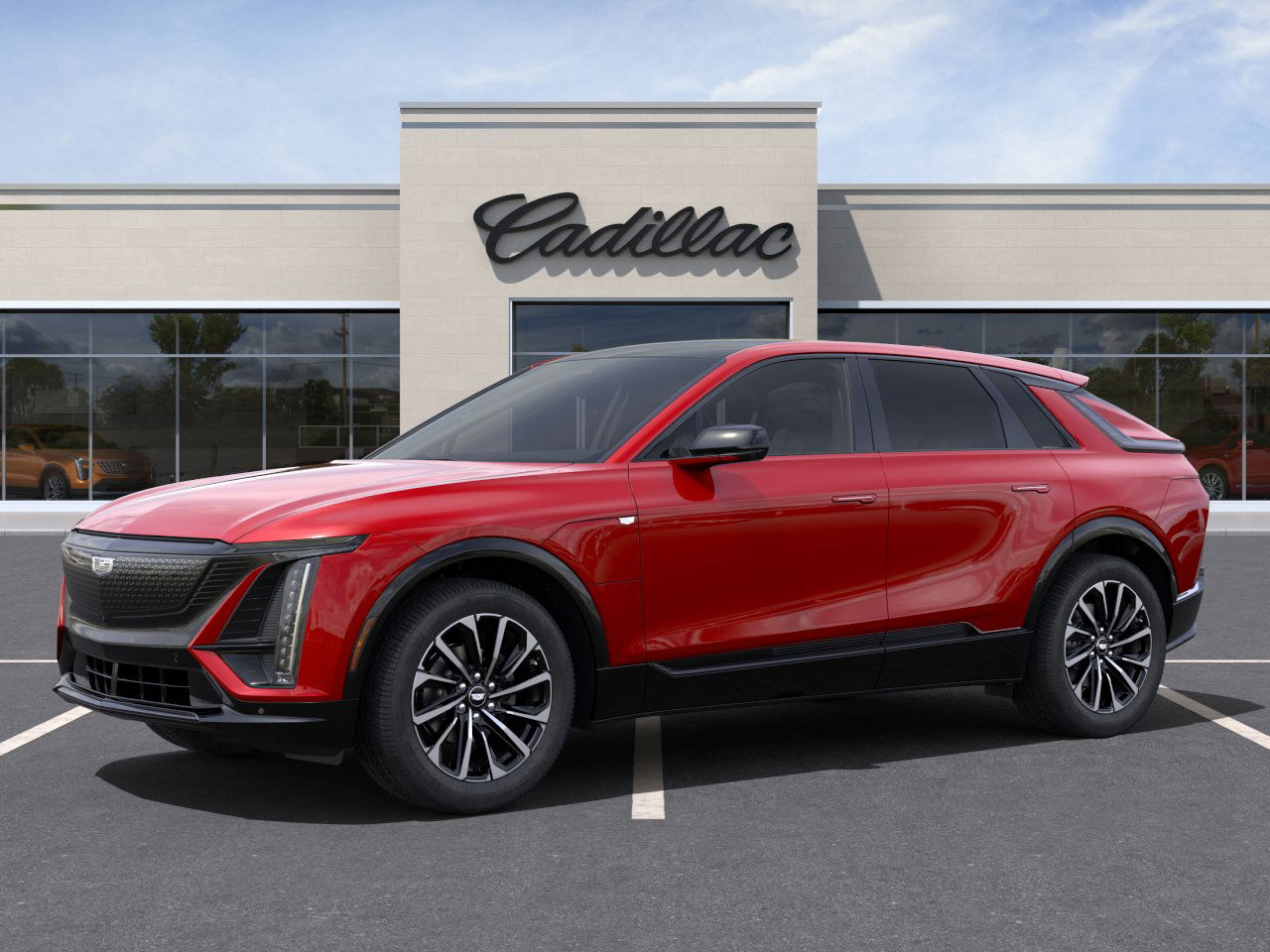 New 2025 Radiant Red Tintcoat Cadillac Sport 1 image 2
