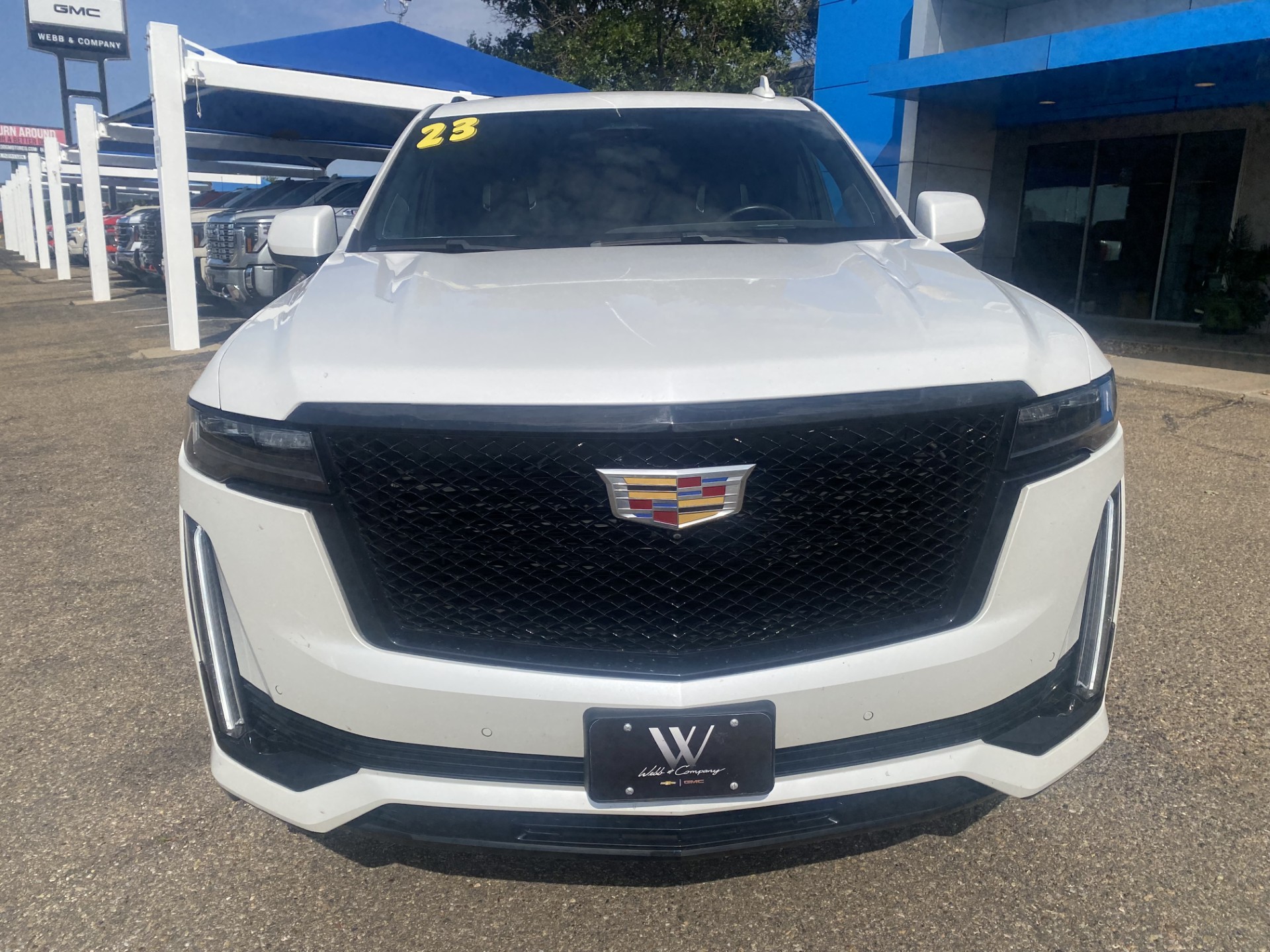 Used 2023 Crystal White Tricoat Cadillac Sport Platinum image 3