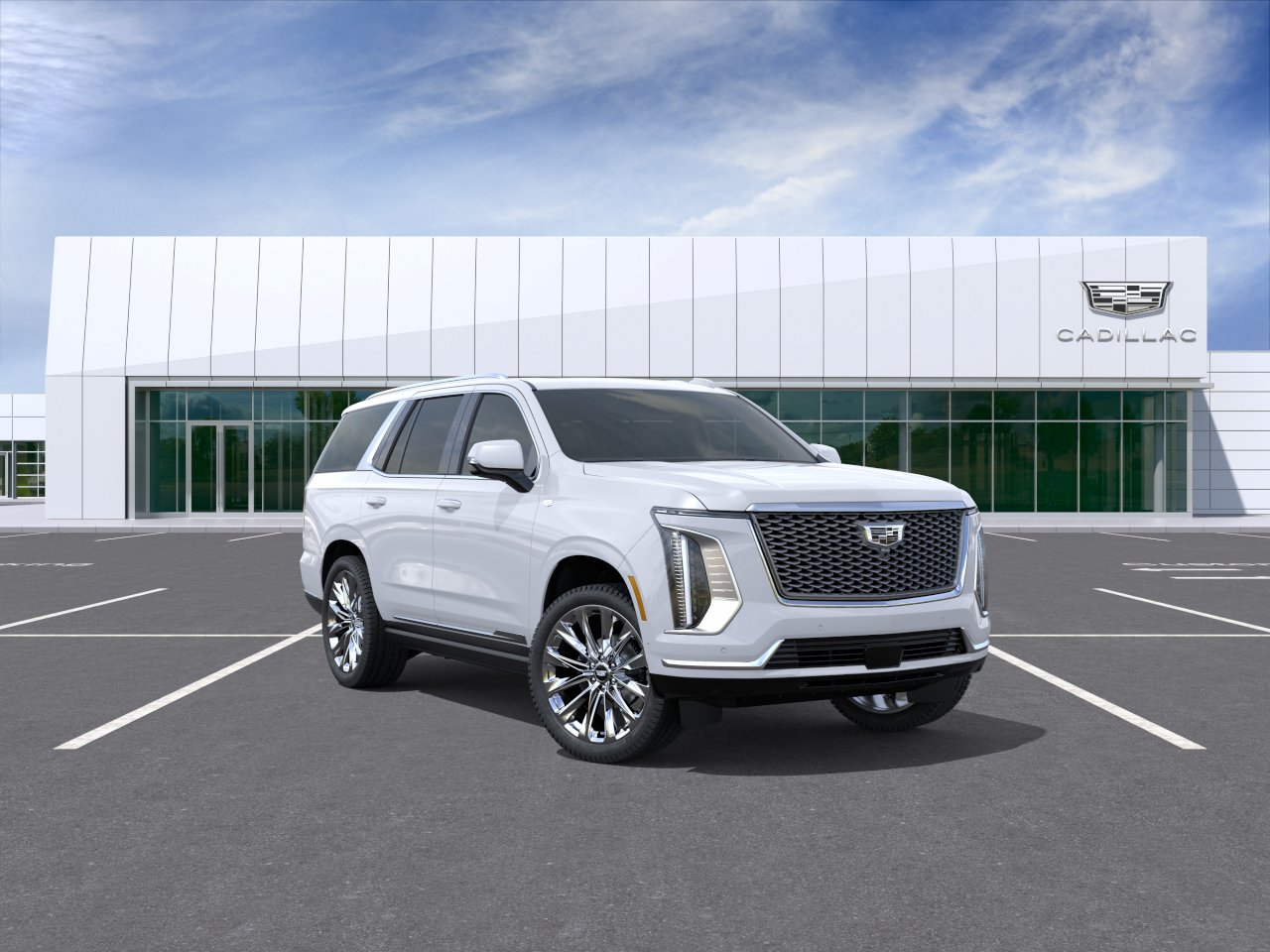 Vibrant White Tricoat 2027 Cadillac Escalade SUV / Crossover Four-Wheel Drive 