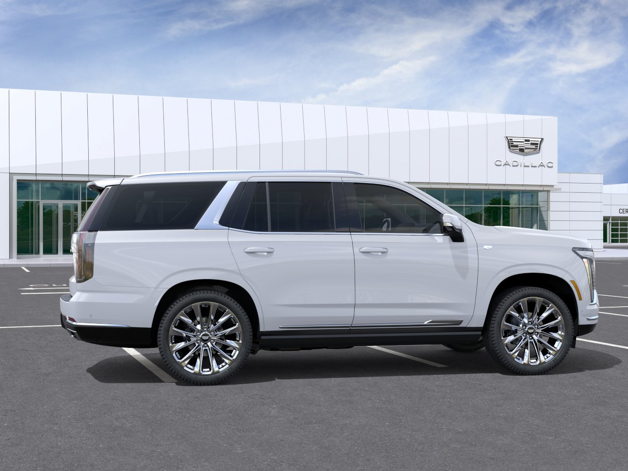 New 2027 Vibrant White Tricoat Cadillac Platinum Luxury image 5
