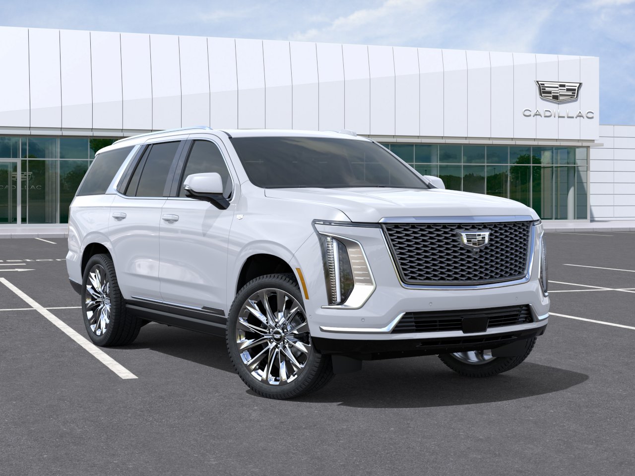 New 2027 Vibrant White Tricoat Cadillac Platinum Luxury image 7