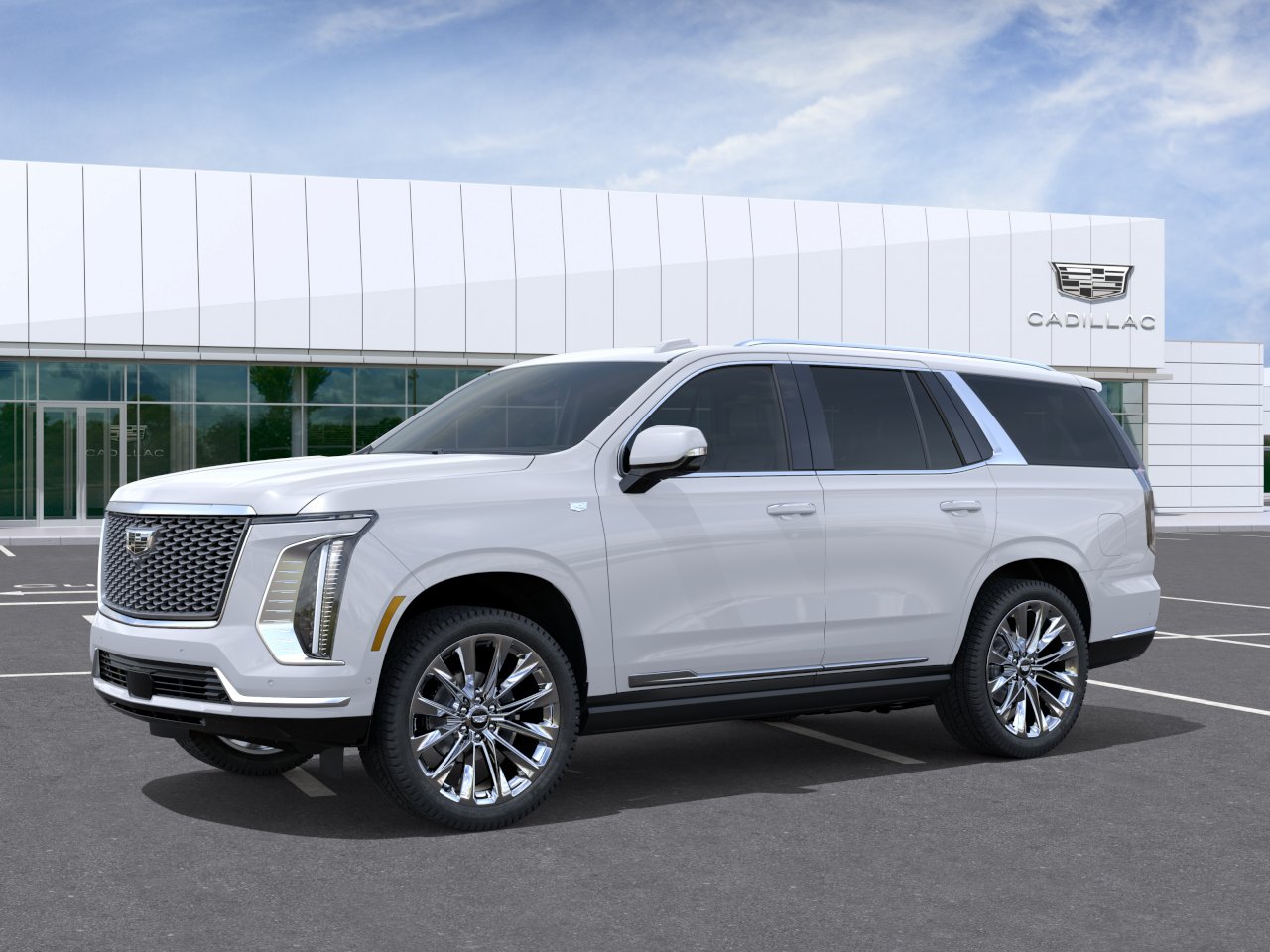 New 2027 Vibrant White Tricoat Cadillac Platinum Luxury image 2