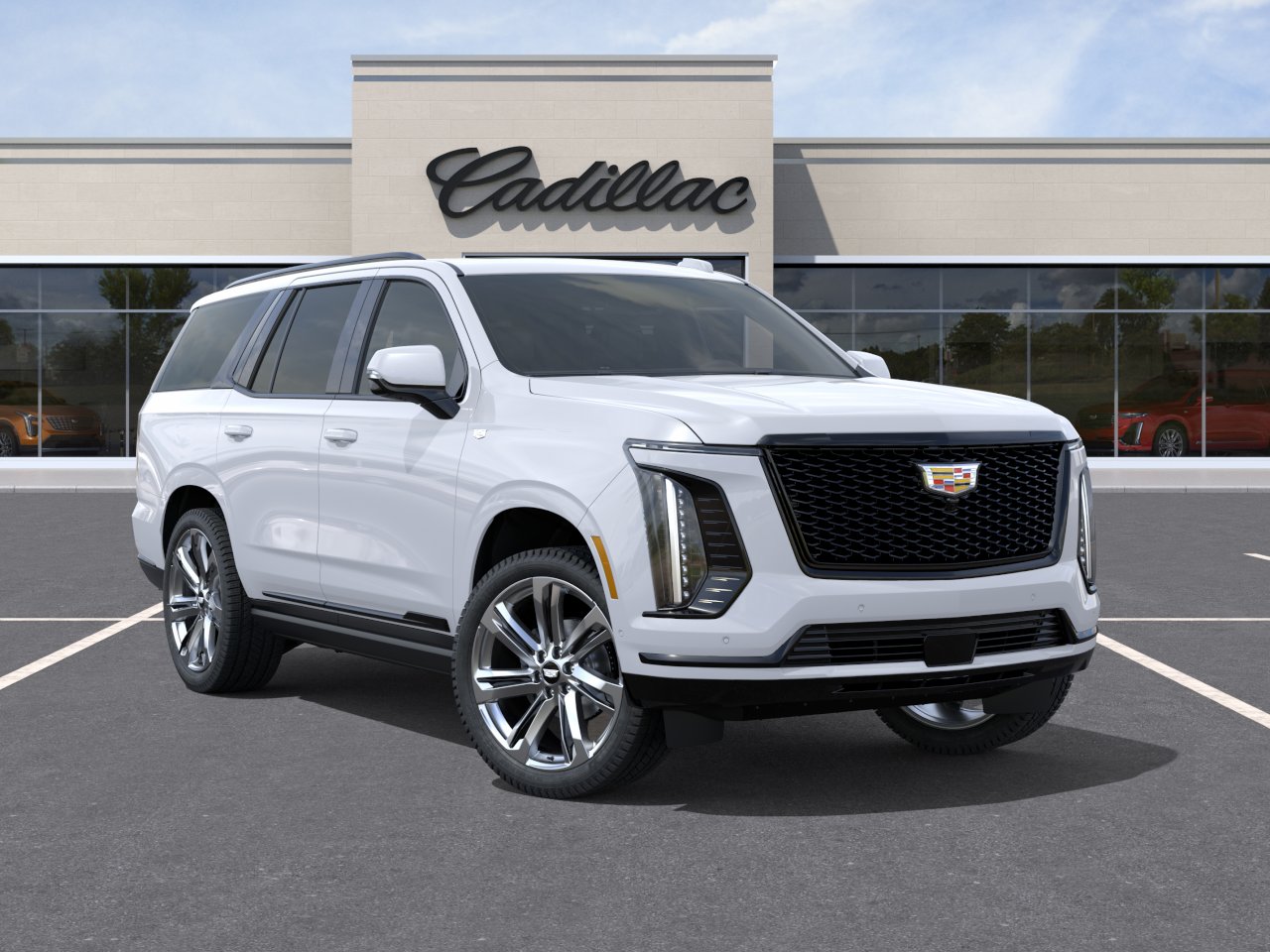 New 2026 Vibrant White Tricoat Cadillac Sport image 7