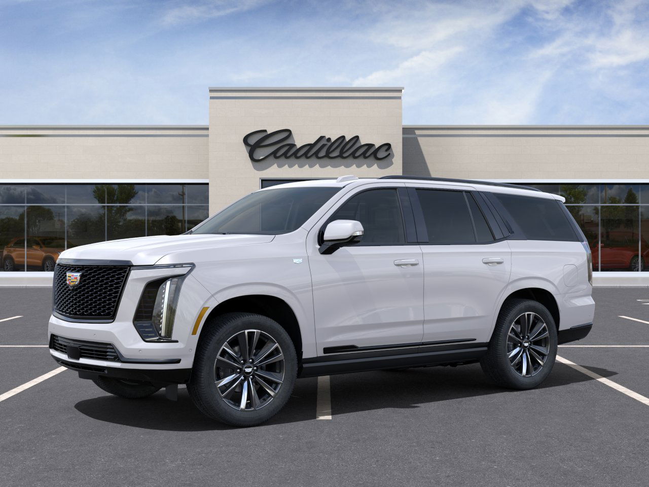New 2025 Crystal White Tricoat Cadillac Sport image 2