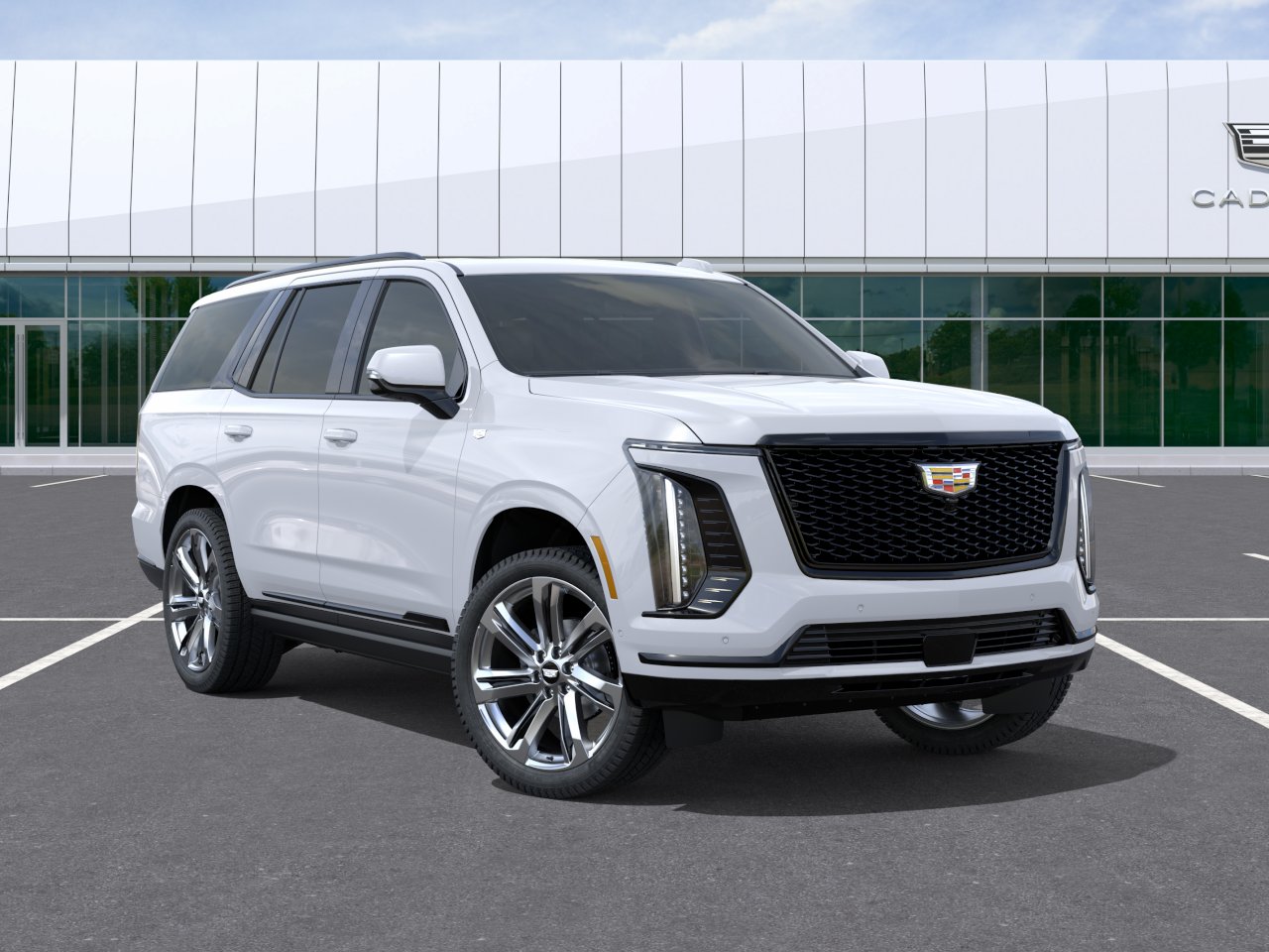 New 2026 Vibrant White Tricoat Cadillac Platinum Sport image 7