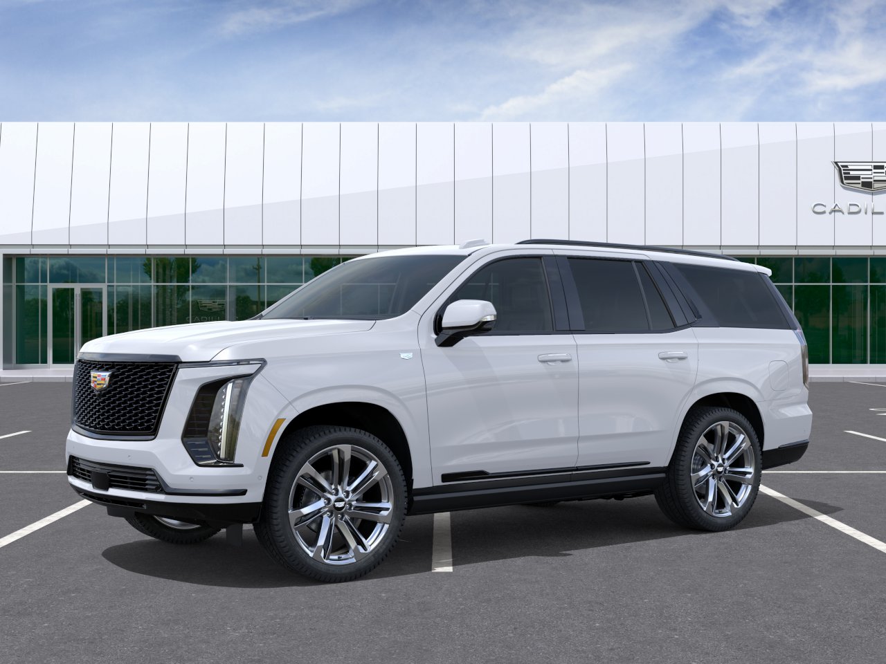 New 2026 Vibrant White Tricoat Cadillac Platinum Sport image 2