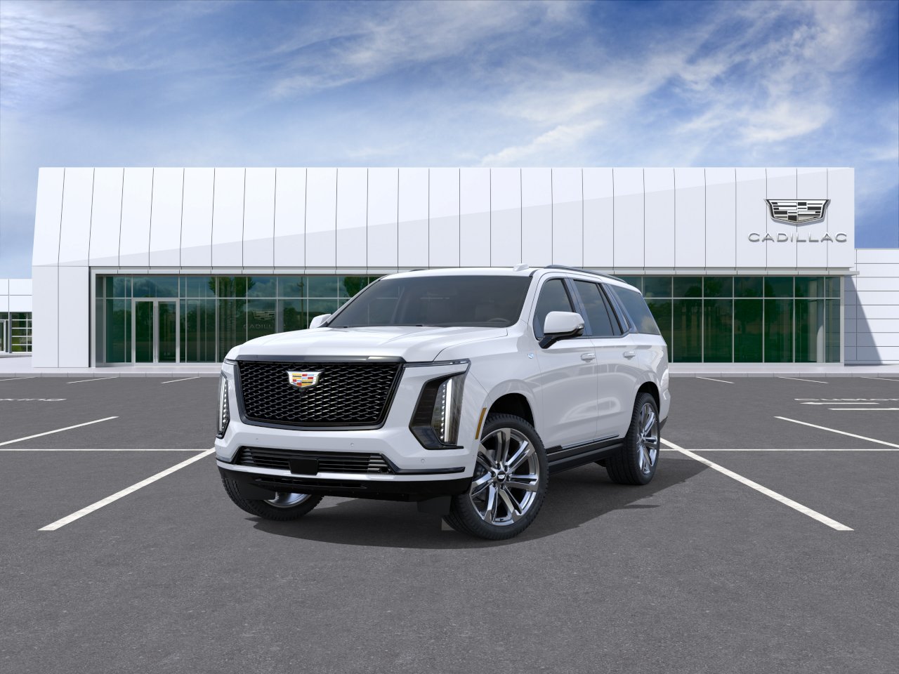New 2026 Vibrant White Tricoat Cadillac Platinum Sport image 8