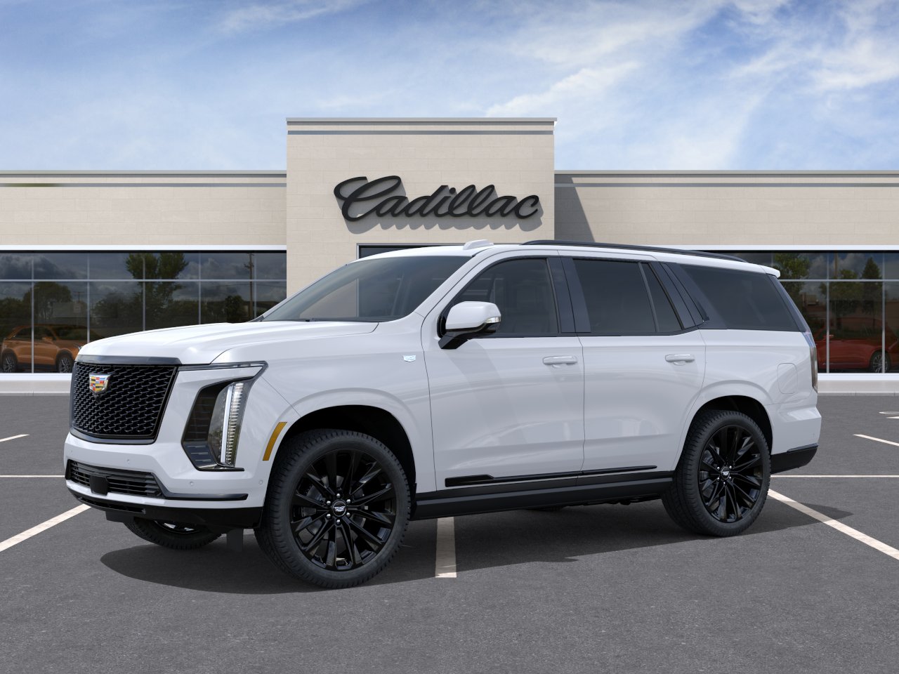 New 2027 Vibrant White Tricoat Cadillac 4WD Platinum Sport image 3